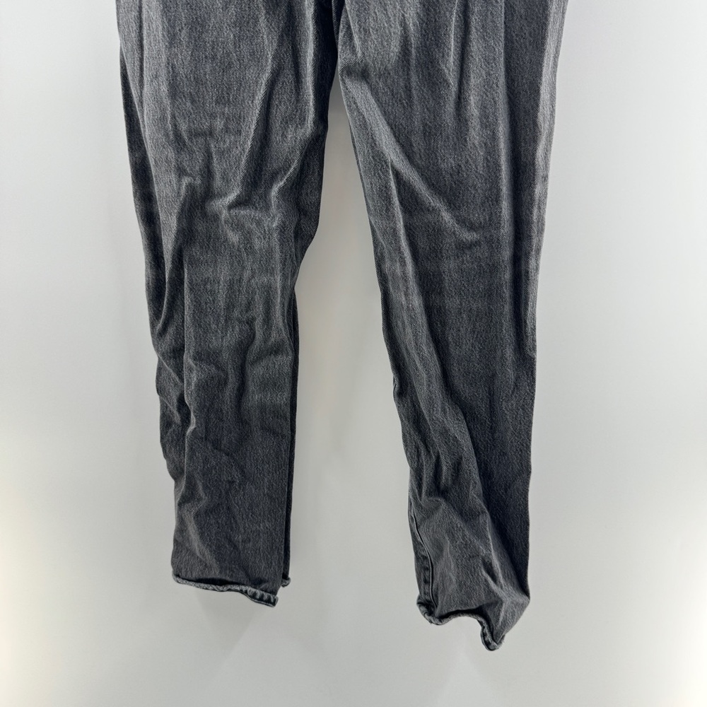American Eagle Slouch Black Distressed Jeans Size 6 Zipper Fly - Picture 7 of 8